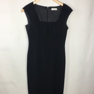 Calvin Klein Square Neck Little  Black Dress